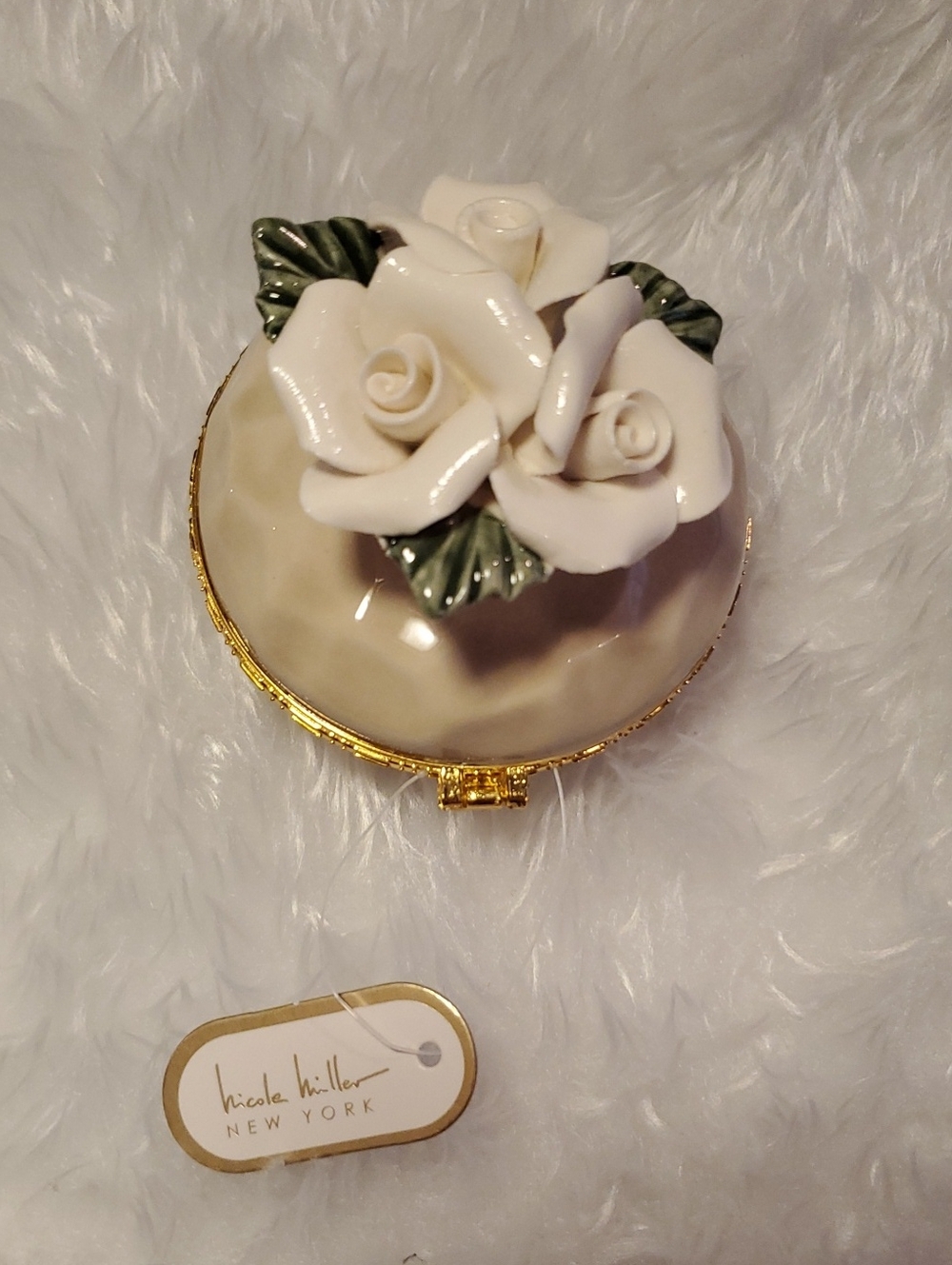 Nicole Miller Floral Trinket Dish